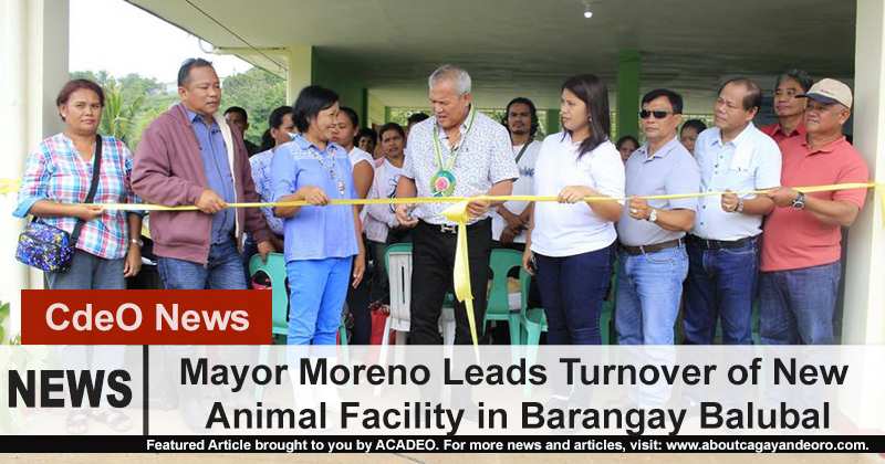 Moreno led the turnover and blessing of CdeO's new animal facility