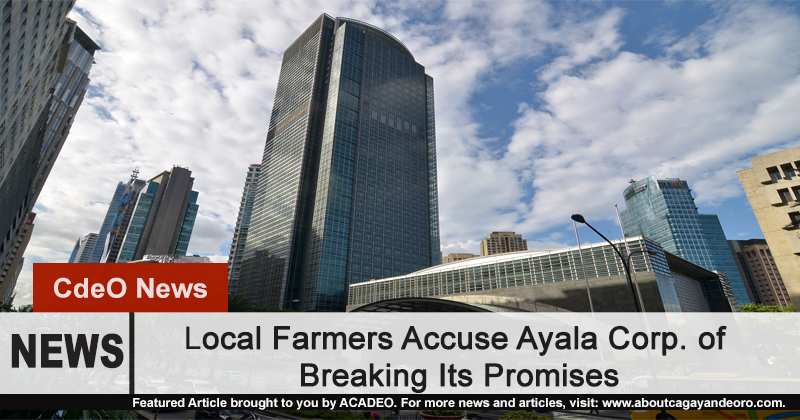 Local Farmers Accuse Ayala Corp. of Breaking Its Promises