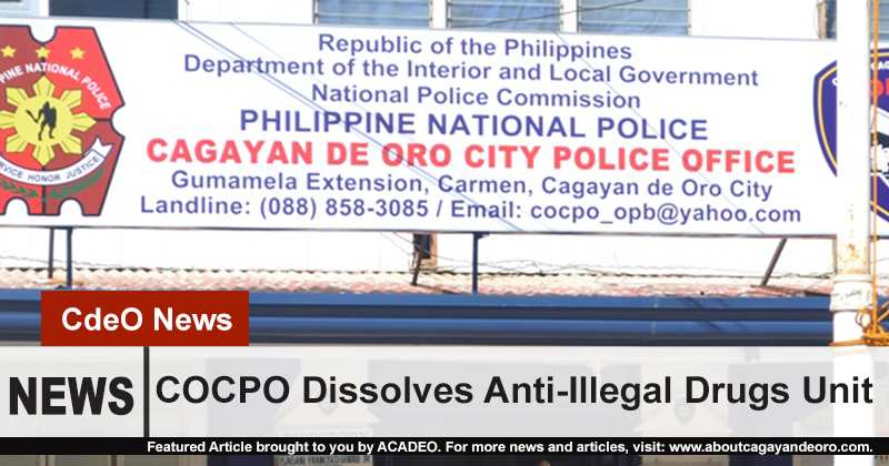 COCPO dissolves anti-illegal drug unit