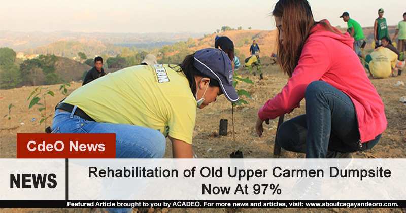 Rehabilitation of Upper Carmen Dump Site Now at 97%