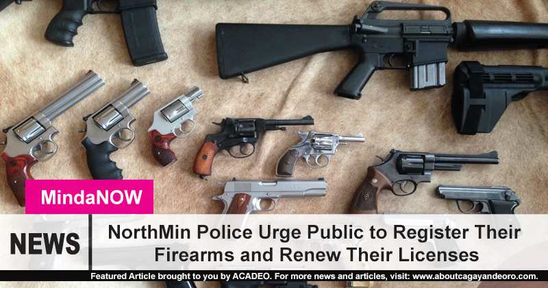 NorthMin Police Urge Public To Register Their Firearms