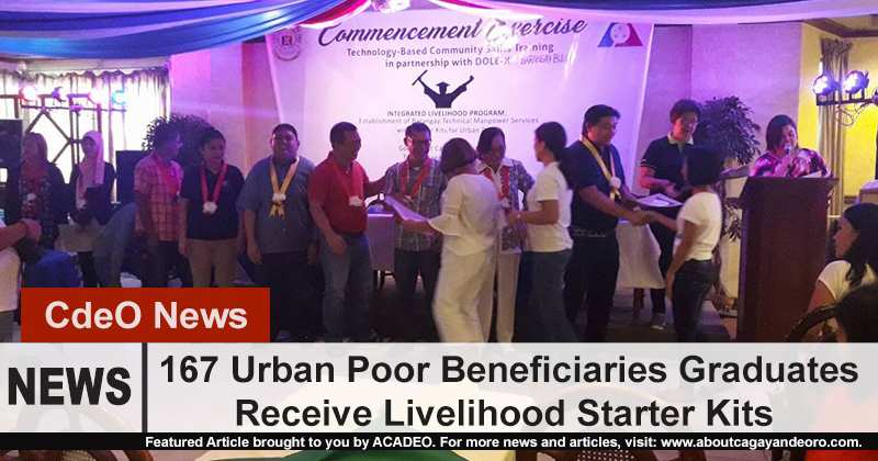 167 beneficiaries graduated from short term livelihood coursees