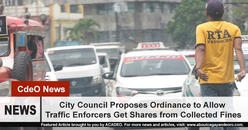 City Council Proposes Ordinance to Allow Traffic Enforcers Get Shares from Collected Fines