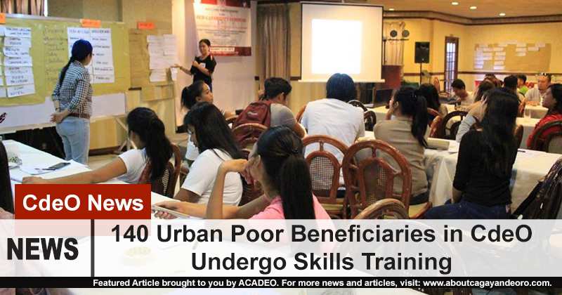 140 Urban Poor Beneficiaries Undergo Skills Training