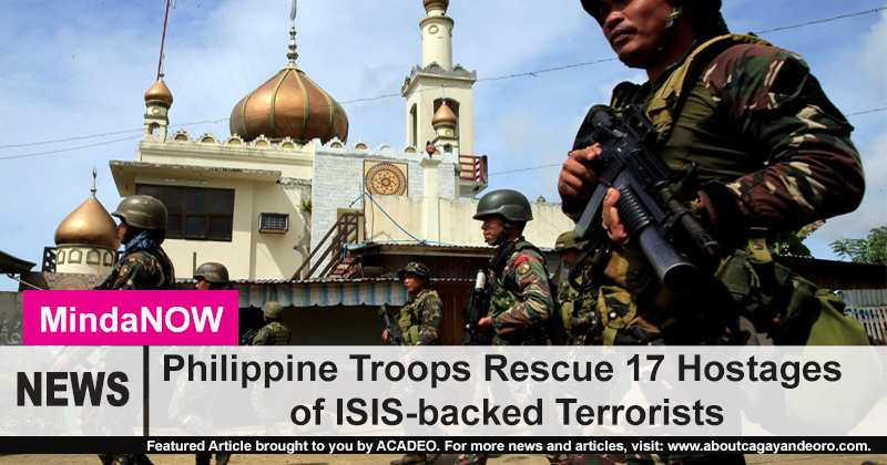 17 ISIS hostages rescued by Philippine Military