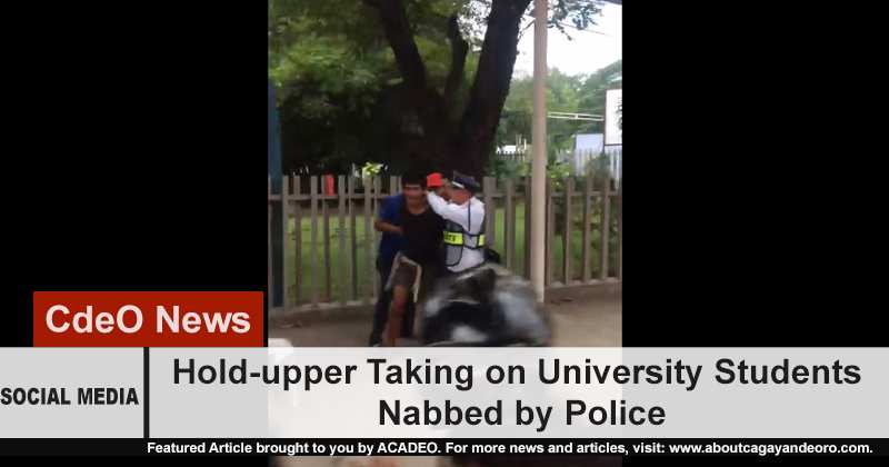 USTP Hold-upper arrested by police