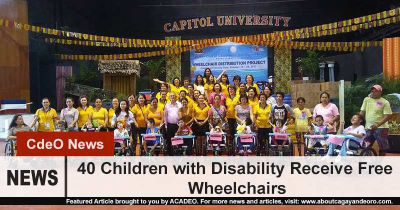 40 Children Receive Free Wheelchairs