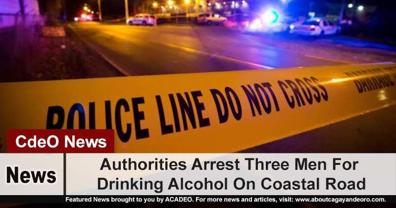 Authorities Arrest Three Men For Drinking Alcohol On Coastal Road