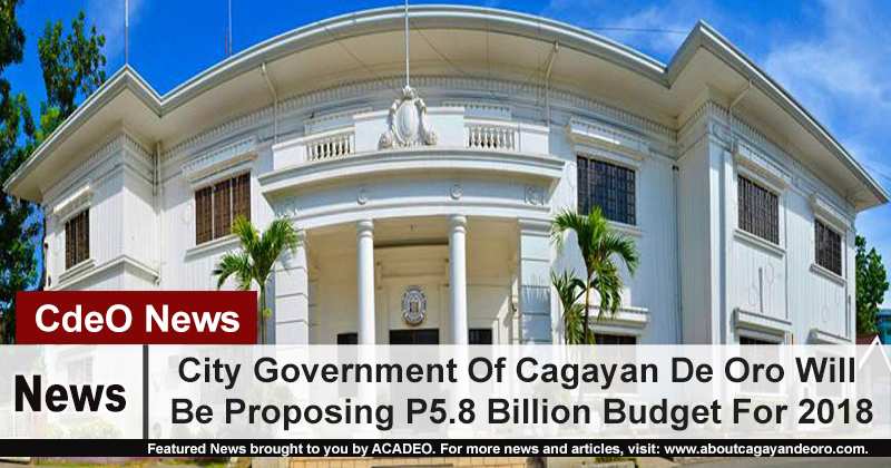 City Government Of Cagayan De Oro Will Be Proposing P5