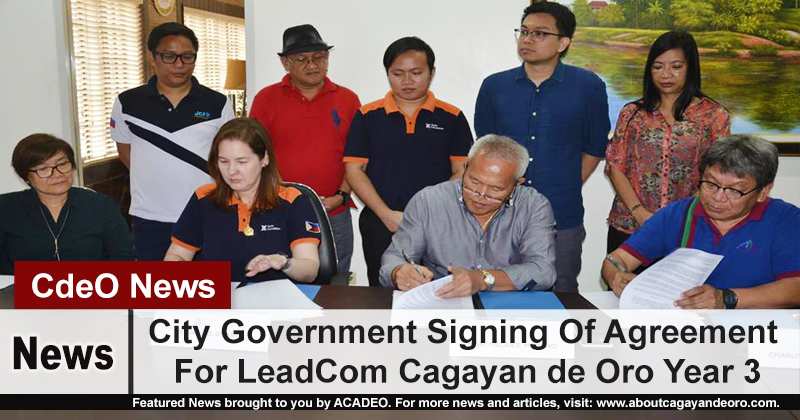 City Government Signing Of Agreement For LeadCom Cagayan de Oro Year 3