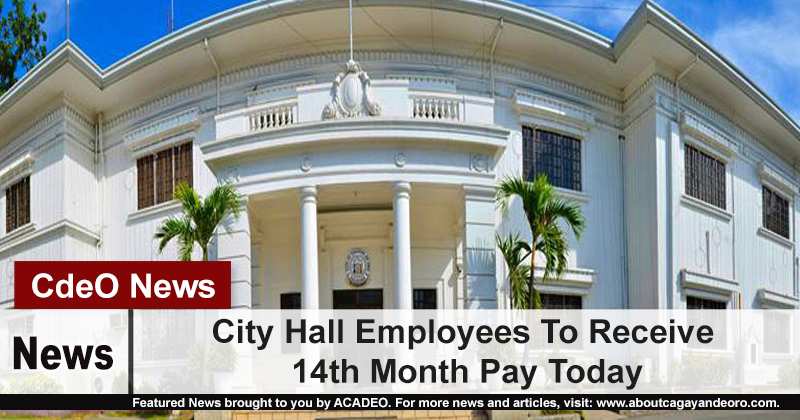 City Hall Employees To Receive 14th Month Pay Today