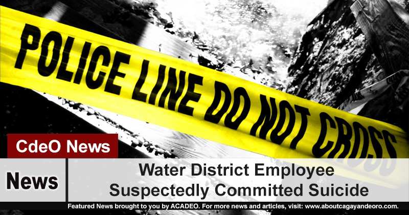 Water District Employee Suspectedly Committed Suicide