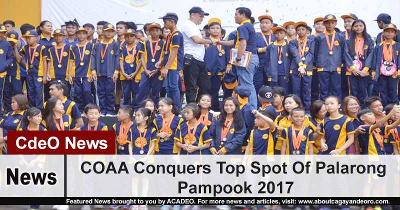 COAA Conquers Top Spot Of Palarong Pampook 2017