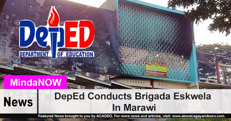 DepEd Conducts Brigada Eskwela In Marawi
