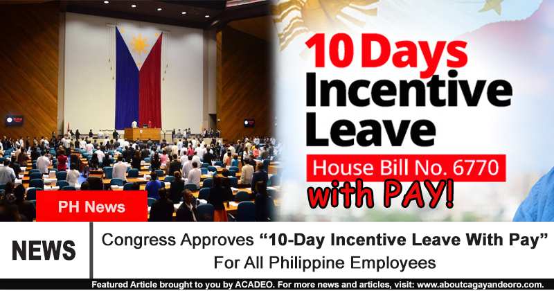 congress-approves-10-day-incentive-leave-with-pay-for-all-employees