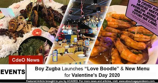 Boy Zugba Launches “Love Boodle” & New Menu for Valentine's Day 2020