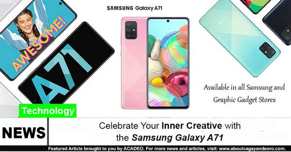 Celebrate Your Inner Creative with the Samsung Galaxy A71