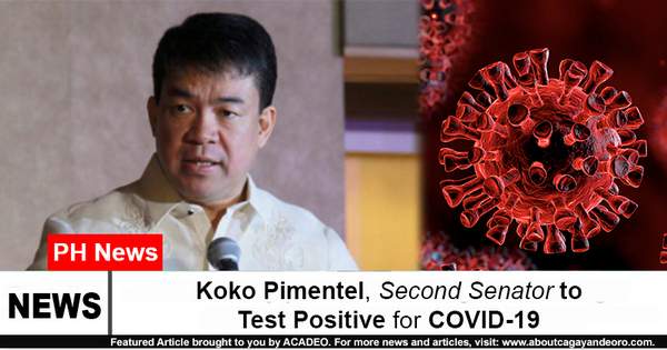 Koko Pimentel, Second Senator to Test Positive for COVID-19