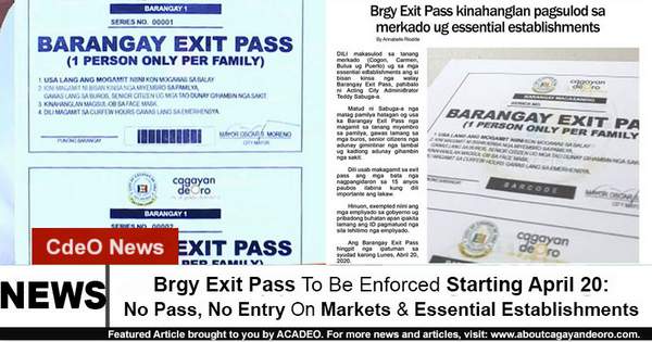 barangay exit pass