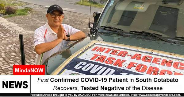 First Confirmed COVID-19 Patient in South Cotabato Recovers, Tested Negative of the Disease