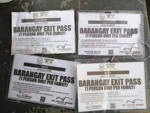 barangay exit pass