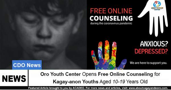 Oro Youth Center Opens Free Online Counseling for Kagay-anon Youths Aged 10-19 Years Old