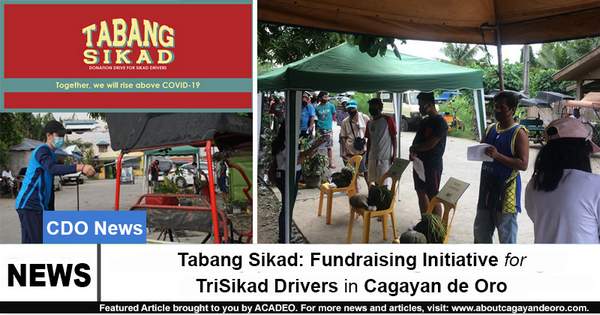 Tabang Sikad: Fundraising Initiative for TriSikad Drivers in Cagayan de Oro