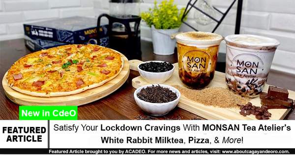 Satisfy Your Lockdown Cravings With MONSAN Tea Atelier's White Rabbit Milktea, Pizza, & More!