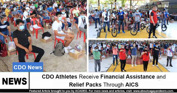 CDO Athletes Receive Financial Assistance and Relief Packs Through AICS