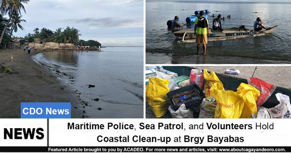 Maritime Police, Sea Patrol, and Volunteers Hold Coastal Clean-up at Brgy Bayabas