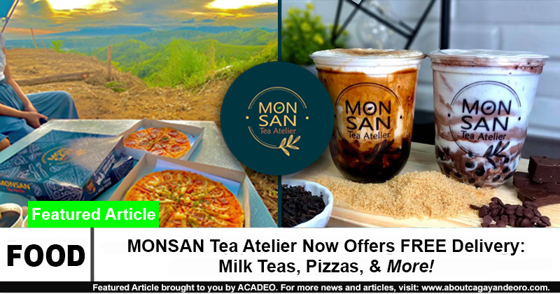 MONSAN Tea Atelier Now Offers FREE Delivery: Milk Teas, Pizzas, & More!