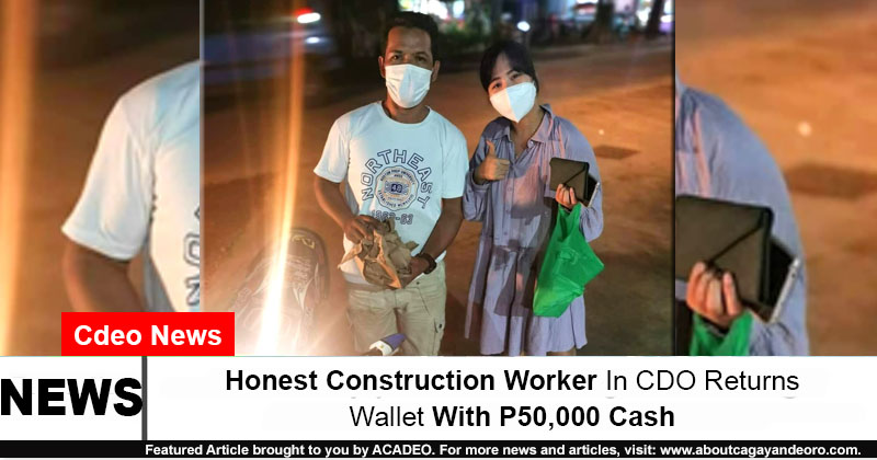 honest construction worker