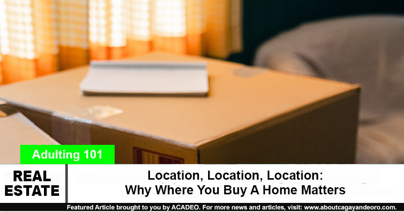 Location, Location, Location: Why Where You Buy A Home Matters - house and lot for sale