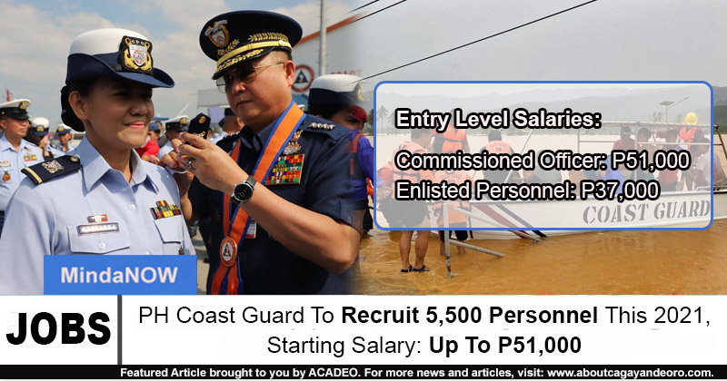 ph-coast-guard-to-recruit-5-500-personnel-this-2021-starting-salary