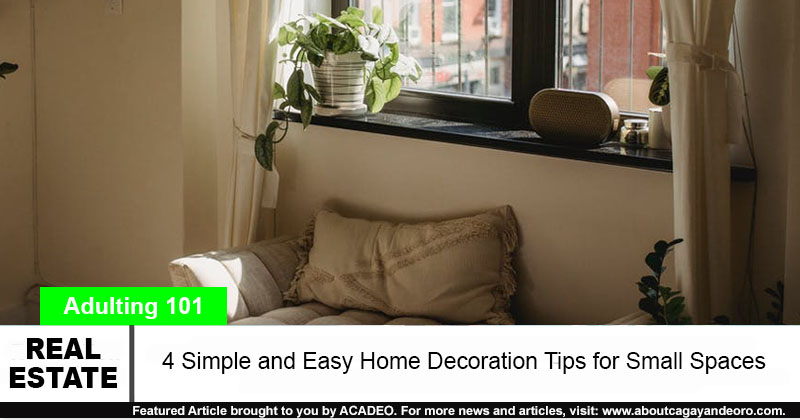 decoration tips for small spaces
