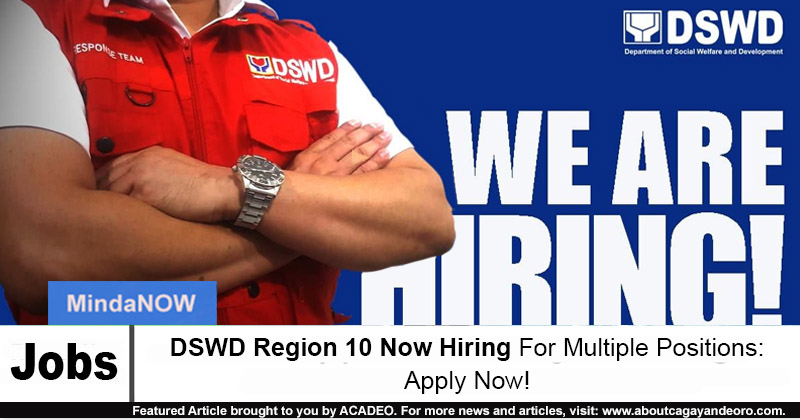 Dswd cagayan de oro job hiring