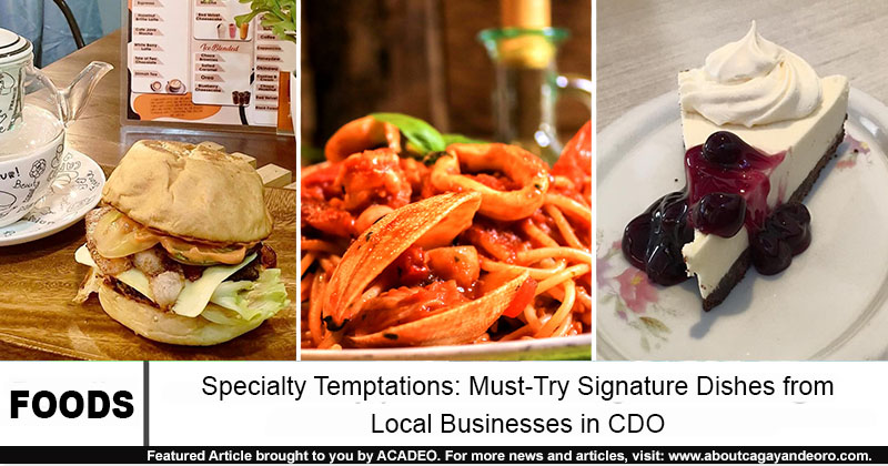 signature dishes cdo