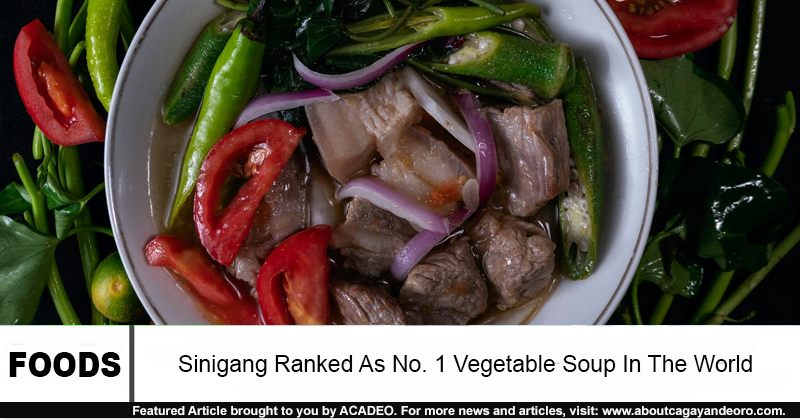 Sinigang Ranked As No. 1 Vegetable Soup In The World