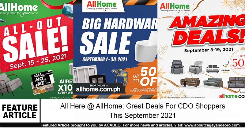 allhome great deals