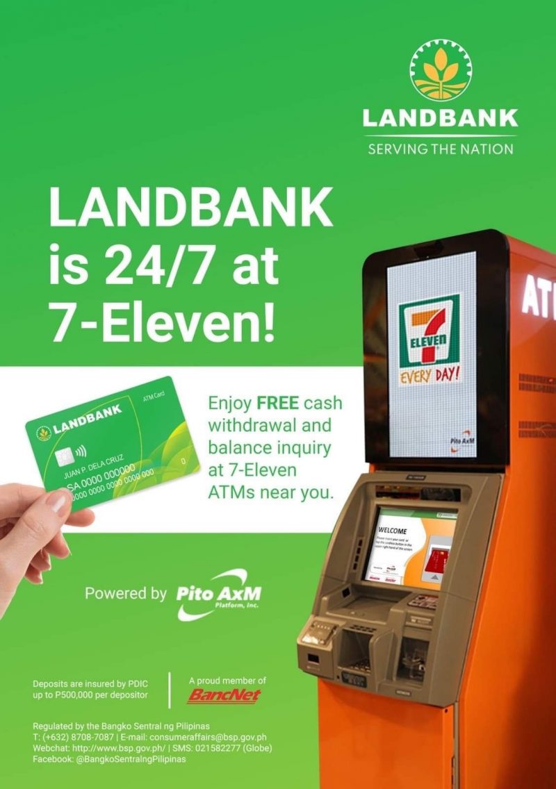 LOOK Landbank ATM Withdrawal More Now Available 7 Eleven Stores