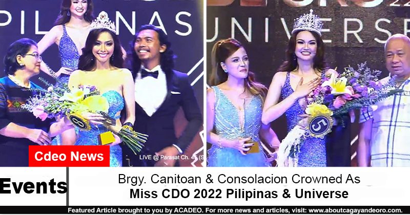 Miss Cdo 2022 2 Crowns About Cagayan De Oro